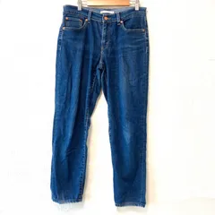 牛革使用！(^w^)b LEVI STRAUSS&CO. リーバイス LEVI’S コットン ストレッチ デニムパンツ ジーンズ ジーパン アメカジ ストリート カジュアル ストレート ボトムス シンプル インディゴブルー レディース 女性 W27