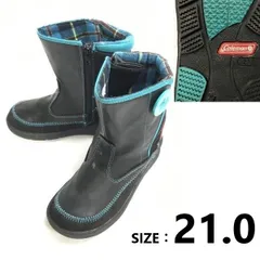 Coleman/コールマン★スノーブーツ/レインブーツ【size:キッズ21.0/black×blue/黒×青】サイドジップ/Boots/Shoes◆sWB120-2<sale>