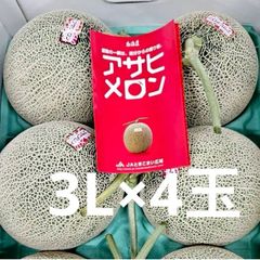 北海道産 アサヒメロン 大玉 4玉 8kg 赤肉メロン 北海道 - メルカリ