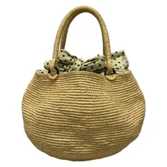 最終値下げ⭐︎サンアルシデ　ストローバッグ 円形底 ナチュラル 最終値下げ⭐︎サンアルシデ ストローバッグ 円形底 ナチュラル 最終