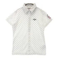 サイズ：M CALLAWAY キャロウェイ  半袖ポロシャツ ドット柄 ホワイト系 [240101307855]# ゴルフウェア レディース ストスト