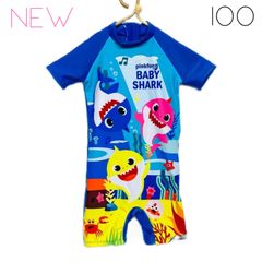 ✳︎新品✳︎　ベイビーシャーク 　水着　100サイズ　男の子　キッズ　キャラクター　海　プール　水遊び   フォロー割り   C57