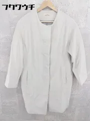 ■ ◎ nano universe ナノ ユニバース  フェイクファー付き 長袖 コート サイズF グレー系 レディース  【中古】 【1002798470927】