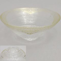 上野良樹 造 金彩 箔散 平茶碗 硝子製 ガラス製 - メルカリ
