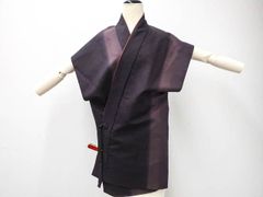 【一輝堂】リサイクル着物 羽織 袖なし ぼかし 身丈約81.5cm 身幅約67cm 25z07-3862