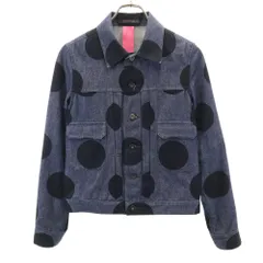 タケシコウサカ ドット柄 デニムジャケット 1 ネイビー TAKESHI KOSAKA Y's ヨウジヤマモト ジージャン レディース