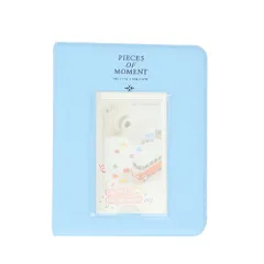 ☆ スカイブルー ☆ チェキ アルバム pmy6420 チェキアルバム 65枚収納 チェキ アルバム チェキフィルム フォトブック ポケットアルバム スモールアルバム ポラロイド 持ち運び コンパクト 収納 カード ホルダー 出産祝い 雑貨 日用品
