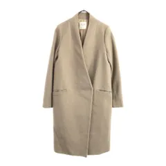 ユナイテッドトウキョウ ウール 日本製 ノーカラーコート 1 ベージュ UNITED TOKYO 裏地付き レディース