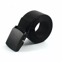 男女兼用 軽量 ナイロンベルト バックルベルト 黒 　紺　カーキ