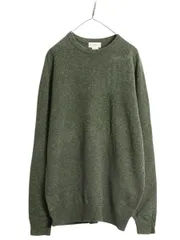 【お得なクーポン配布中!】 80s スコットランド製 エルエルビーン ラム ウール ニット セーター メンズ L / ヴィンテージ アウトドア LLBEAN クルーネック 無地 旧タグ