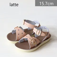 【新品・未使用】saltwater（ソルトウォーター）sweetheart latte  size8（15.7cm） 靴 キッズ サンダル
