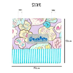 移動ポケット SMILEパープル ハンカチポーチ かわいい 小学生 女の子 ポケット 子ども