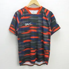 G■GAViC/ガビック モザイクプラシャツ/GA8034【M程度】オレンジ系/men's/79【中古】■