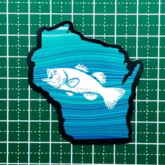 防水ステッカー【B58】釣り フィッシング 魚 かっこいい ブラックバス