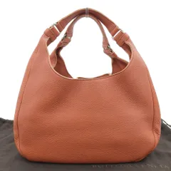 【本物保証】 布袋付 ボッテガ ヴェネタ BOTTEGA VENETA イントレチャート カンパーナ 125787 V2536 6200 ハンドバッグ オレンジブラウン