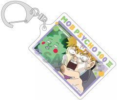 モブサイコ100】 エクボ缶バッジ＋アクリルキーホルダー 2点セット