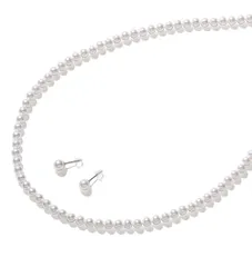 50.0 センチメートル_ホワイト×ゴールド_ピアス [VOTRE COUTURE] ベビーパール ネックレス セット グランプレミアム 真珠 ネックレス 50cm 5mm ホワイト×ゴールド ピアスセット ブランド3
