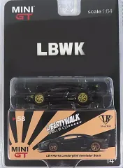 【中古】ミニカー 1/64 LB★Works Lamborghini Aventador(ブラック) 「MINI GTシリーズ No.58」 [MGT00058-LB]