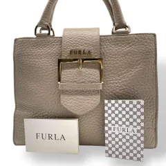 美品　FURLA フルラ　フロー　ハンドバッグ レザー　ベージュ