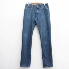 W32/古着 ジェイクルー J.CREW ジーンズ メンズ ヒゲ コットン 紺 ネイビー デニム 25feb28 中古 ボトムス ジーパン Gパン ロング パンツのサムネイル