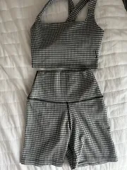 NIKE(ナイキ) ヨガ セットアップ ギンガムチェック xs