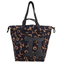 マリメッコ marimekko MONO CITY TOTE MINI UNIKKO Shoulder bag コットン100% トートバッグ ショルダーバッグ 2WAYバッグ ブラウン【BR14896】
