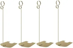 Crystal craft カードスタンド ポップスタンド リングスタンド popスタンド 卓上 おしゃれ20cm 4個セット(ゴールド 20cm)