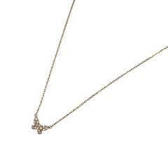 【AHKAH】アーカー バタフライ ネックレス K18イエローゴールド レディース パヴェダイヤ 0.06ct