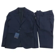 LOUIS VUITTON ルイ・ヴィトン セットアップ VCCM03 セットアップ ストライプ スーツ パンツ スラックス ネイビー系 44【中古】のサムネイル