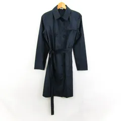 マッキントッシュフィロソフィー トレンチコート アウター ベルト付き レディース 40サイズ ネイビー MACKINTOSH PHILOSOPHY 【中古】