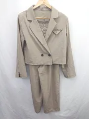 ◇ ⊃ qualite カリテ クール系 ワイドレッグパンツ ショートトレンチコート サイズF ブラウン系 レディース E  【1507160033705】のサムネイル