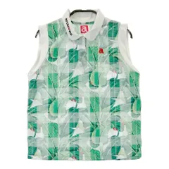 サイズ：36 ARCHIVIO アルチビオ  ノースリーブ ポロシャツ 総柄 グリーン系 [240101290419]# ゴルフウェア レディース ストスト