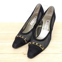 DIANA ダイアナ チェーン付き シースルー ヒールパンプス　ゴム破損 24cm