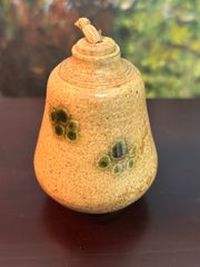 振り出し　黄瀬戸　菓子入れ　茶道具