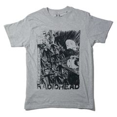 RADIOHEAD 正規品 新品 ロック バンドTシャツ Scribble グレー