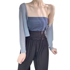 トップス レディース シアーシャツ メッシュ 透け感 重ね着 薄手 【SEYIXU】シースルー 日よけ 韓国 ファッション セクシー かわいい 柔らかい UVカット チュール 長袖 Tシャツ 夏