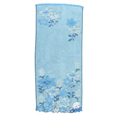 【メール便】ムーミン フェイスタオル ジャガードロングタオル クラシカルブルー 北欧 丸眞 新生活雑貨 キャラクター グッズ 