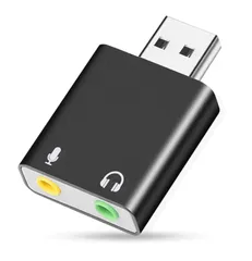 新品 LeTradeJP USB オーディオ変換アダプター USB外付け サウンドカード USBイヤホンジャック変換アダプタ 3.5mm ミニジャック オーディオインターフェイス ヘッドホン出力 PS4/MacBook/Mac Mini/iMac/Window