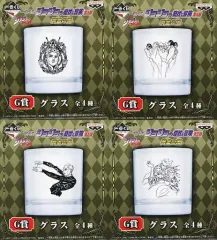 【中古】マグカップ・湯のみ 全4種セット グラス 「ジョジョの奇妙な冒険 第五部 黄金の風 一番くじ」 G賞