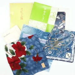ニナリッチ他 ハンカチ ふろしき等 花柄 うさぎなど 未使用 訳あり 7点セット ブランド まとめて 大量 レディース 【中古】