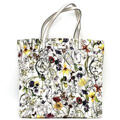 【K685】GUCCI（グッチ）/フローラインフィニティ/295252/トートバッグ/キャンバス/レザー /花柄