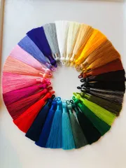 10本セットループ付きタッセルキーホルダーつまみ細工お正月飾りしめ縄ピアスクリスマス帯飾り装飾かんざし