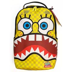 【2025FALL】SPRAYGROUND スプレイグラウンド x スポンジボブ SPONGEBOB CHECKERBOB BACKPACK バックパック リュックサック 鞄 カバン バッグ