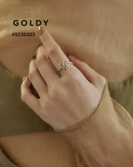 【SALE】GOLDY/ゴールディ/クリア × メタル ミニマム ハート リング/アクセサリー/5230303のサムネイル