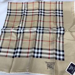 Burberrys   バーバリー　ノバチェック　シルクスカーフ　ベージュ　C567