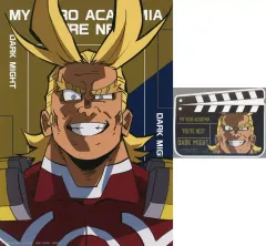 【中古】グッズセット ダークマイト キャンバス風イラストボード＆ステッカー 「一番くじ 僕のヒーローアカデミア YOU’RE NEXTー」 H賞