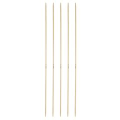uxcell 5-Piece Set of Double-Point Bamboo Crochet Hooks, Size US 0 (2mm) 7.9" (20cm), Straight, for Handmade, Creative DIY Knitting, Crafts, Crochet Yarn, Yellow
