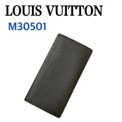 ●【極美品】LOUIS VUITTON  ルイヴィトン タイガ  ポルトフォイユブラザ  2つ折り長財布 レザー ブラック M30501
