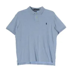 L ポロ ラルフ ローレン スカイブルー 半袖 ポロTシャツ ポロシャツ