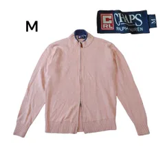 CHAPSチャップスラルフローレン 綿麻メンズニットMピンク麻綿   HH0302